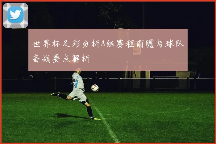 世界杯足彩分析A组赛程前瞻与球队备战要点解析